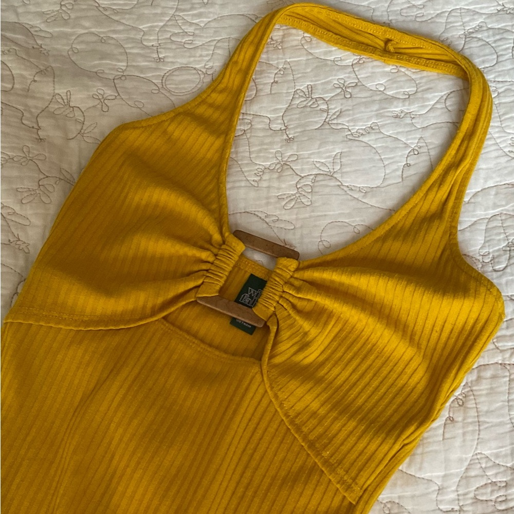 Halter Top Bodysuit Wild Fable—Gold